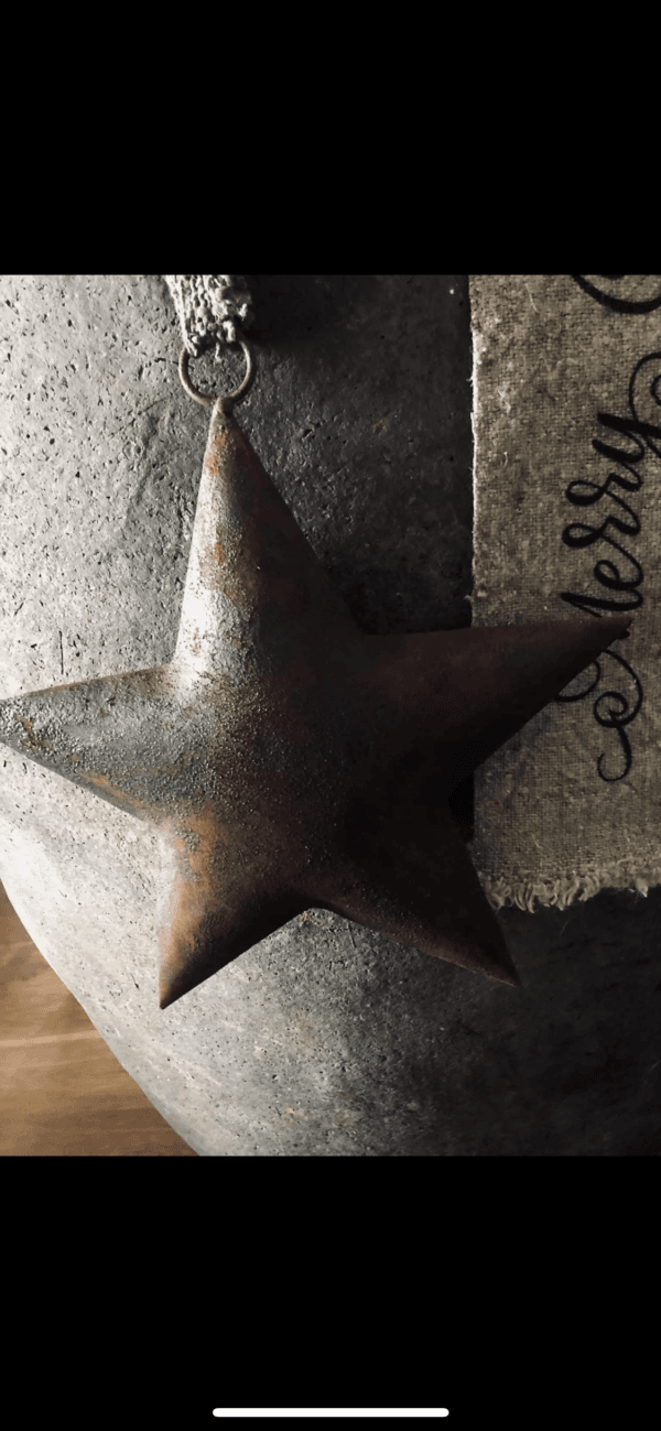 Roestige sterren 15 cm