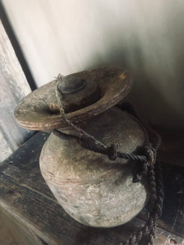 Oude Nepalese pot 🖤🤎 1 - Afbeelding 2