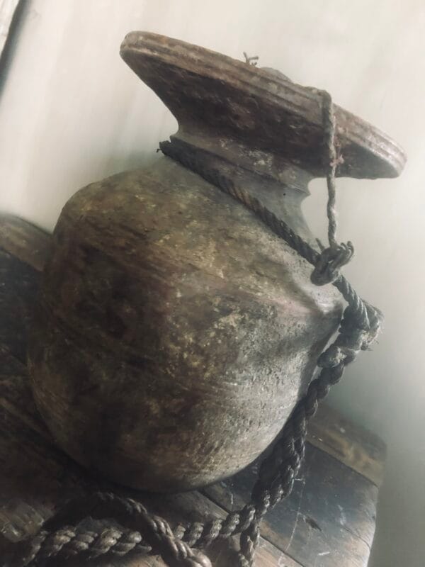 Oude Nepalese pot 🖤🤎 1 - Afbeelding 3