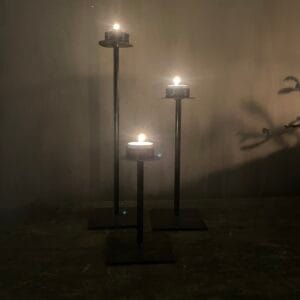 Set metalen kandelaars 🖤🖤