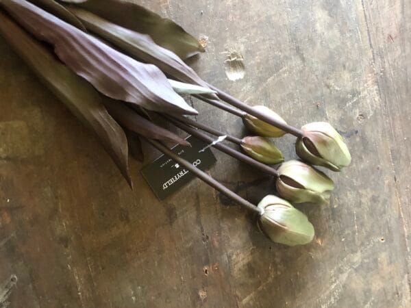 Kunst tulpen 🖤 groen - Afbeelding 2