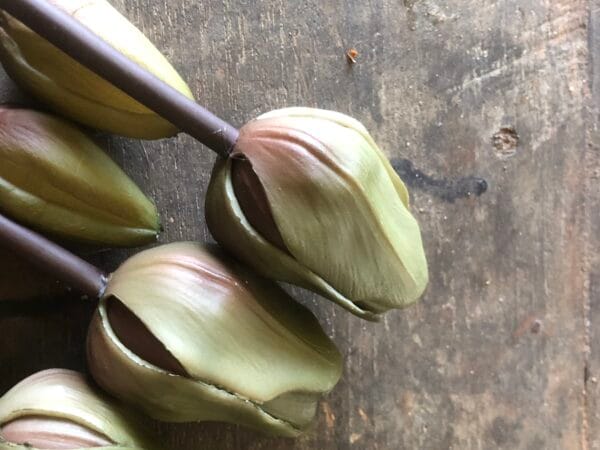 Kunst tulpen 🖤 groen - Afbeelding 3