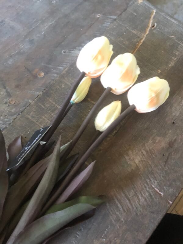 Kunst tulpen 🖤 creme - Afbeelding 2