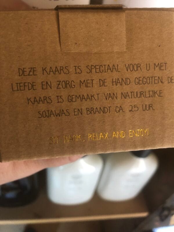 Soja kaars🤎geniet - Afbeelding 2