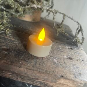 Led waxinelichtjes taupe🤎