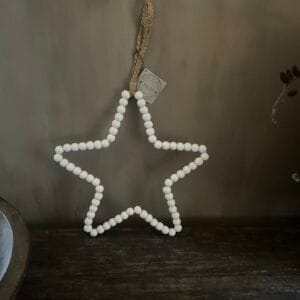 Witte kralen ster ⭐️ klein