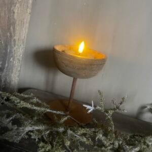 Houten schaaltje op poot 🤎16