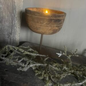 Houten schaal op poot 🖤 20