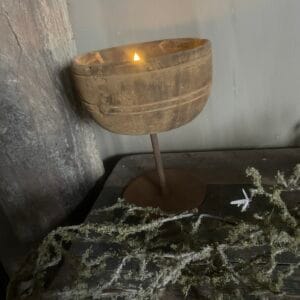 Houten schaal op poot 🖤 21